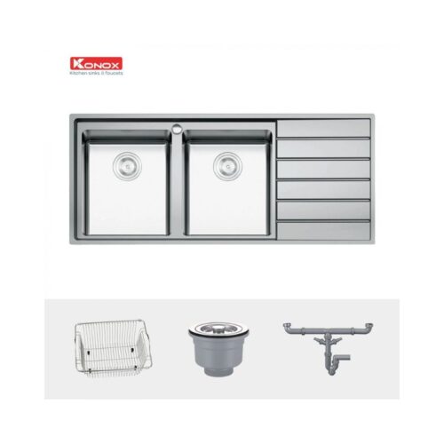 Chậu rửa bát Konox European sink Premium KS11650 2B – Bàn phải (2)