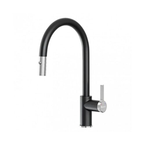 Vòi rửa bát dây rút Konox Alto Black